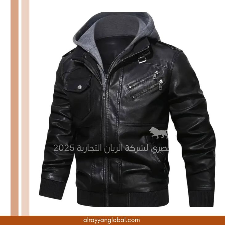 ⁦جاكيت جلد صناعي رجالي⁩ - الصورة ⁦11⁩