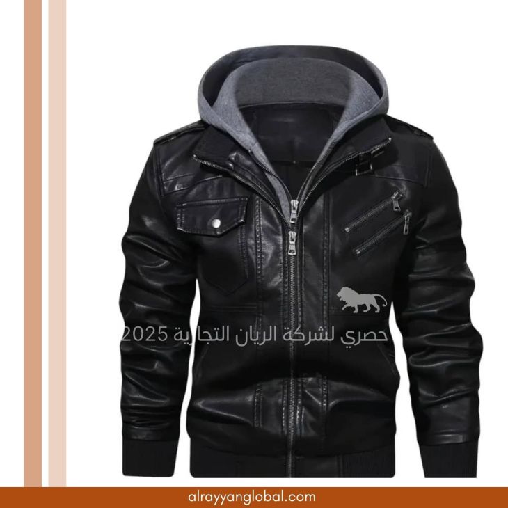⁦جاكيت جلد صناعي رجالي⁩ - الصورة ⁦13⁩