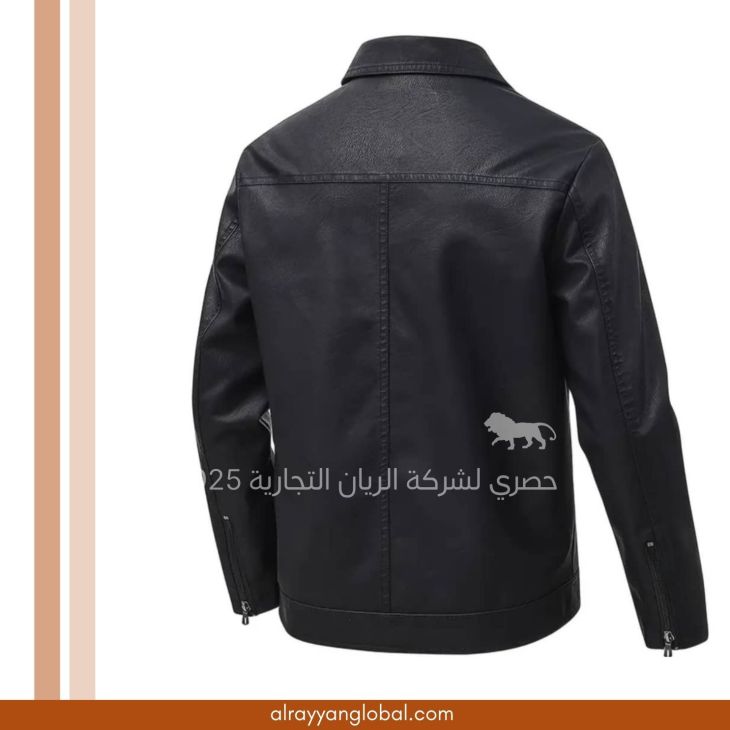 ⁦جاكيت جلد صناعي رجالي⁩ - الصورة ⁦14⁩