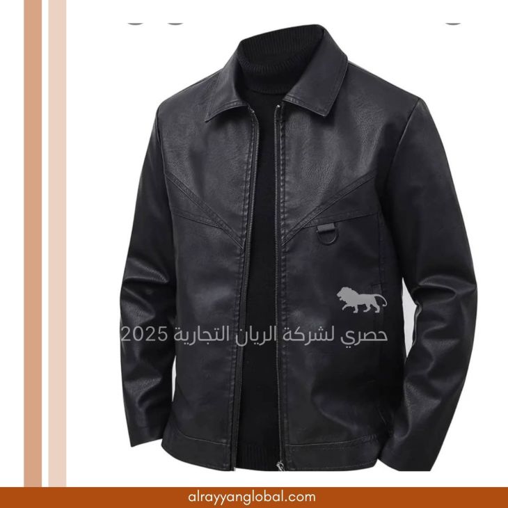 ⁦جاكيت جلد صناعي رجالي⁩ - الصورة ⁦15⁩