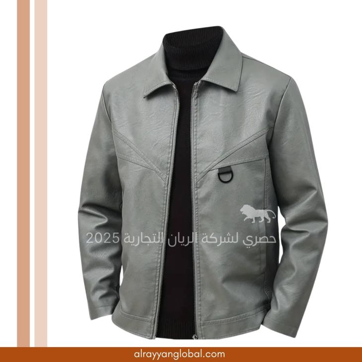 ⁦جاكيت جلد صناعي رجالي⁩ - الصورة ⁦16⁩
