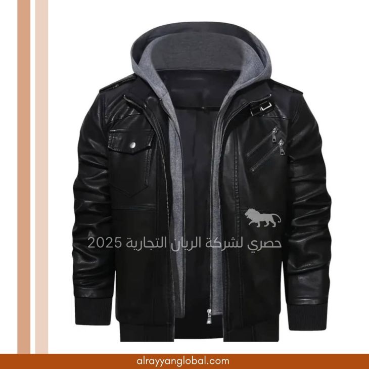 ⁦جاكيت جلد صناعي رجالي⁩ - الصورة ⁦18⁩