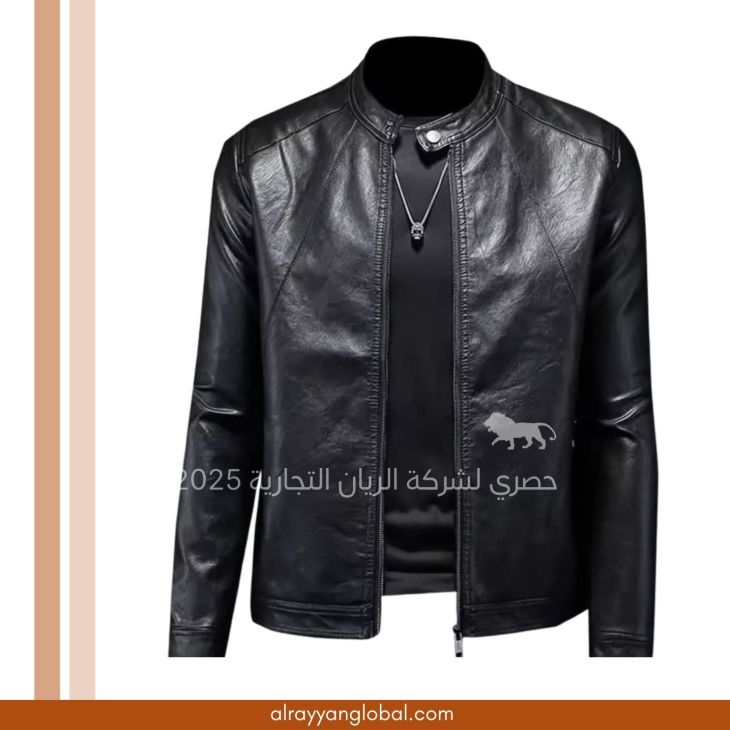 ⁦جاكيت جلد صناعي رجالي⁩ - الصورة ⁦25⁩