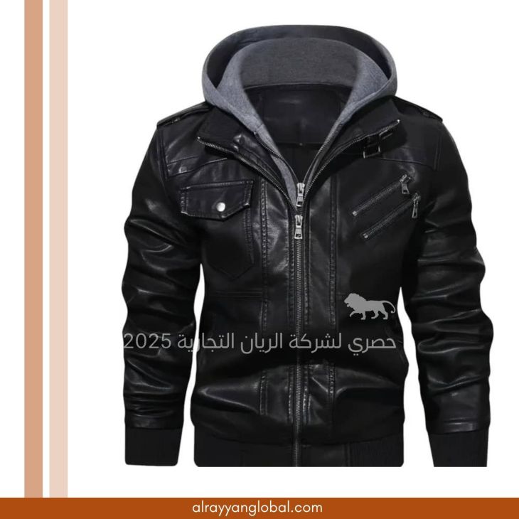 ⁦جاكيت جلد صناعي رجالي⁩ - الصورة ⁦26⁩
