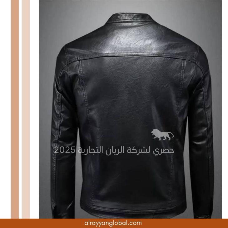 ⁦جاكيت جلد صناعي رجالي⁩ - الصورة ⁦7⁩