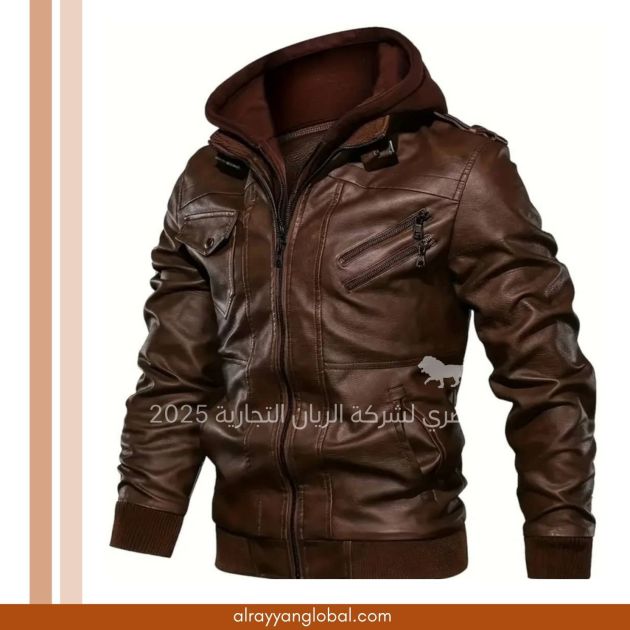 جاكيت جلد صناعي رجالي