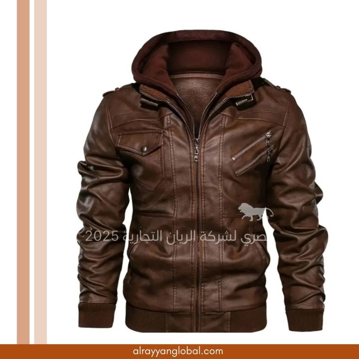 ⁦جاكيت جلد صناعي رجالي⁩ - الصورة ⁦9⁩