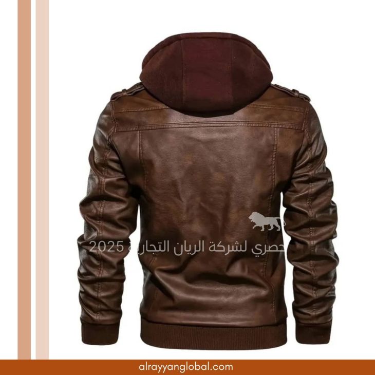 ⁦جاكيت جلد صناعي رجالي⁩ - الصورة ⁦10⁩